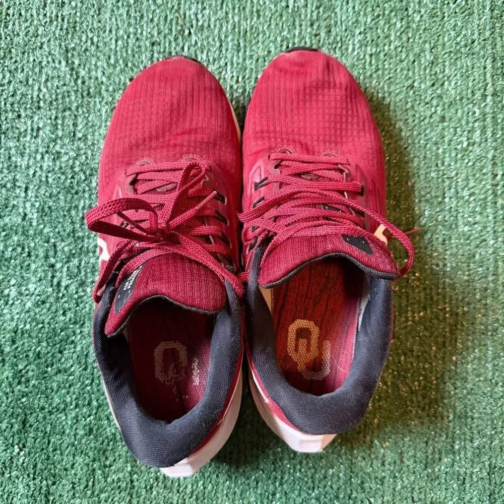 Nike Air Zoom Pegasus 39 Oklahoma Sooners Mens Size 7 Athletic Shoes Crimson